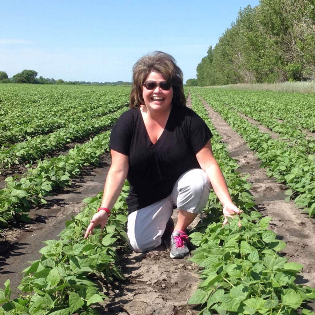 Amy Myrdal Miller in a Pinto Bean Field